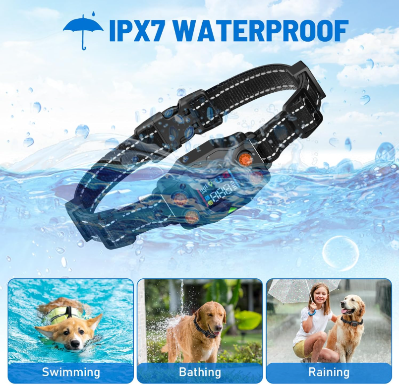 TQT GPS Wireless Dog Fence, 3 Warning Modes, Radius 25-999 Yards, IPX7 Waterproof Collar, Electric Fence for Dogs, Pet Containment System, Outdoor Use, for Dogs Over 16 Lbs - F830