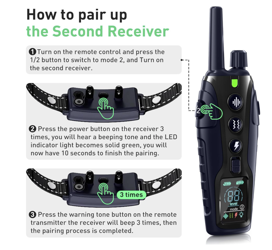 Replacement(Extra) Dog Training Collar for RS3 Model