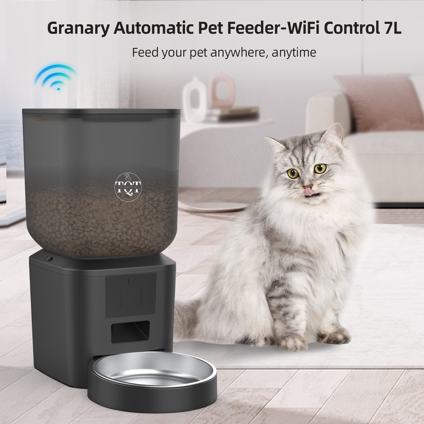 Scheduled Automatic Pet Food Dispenser