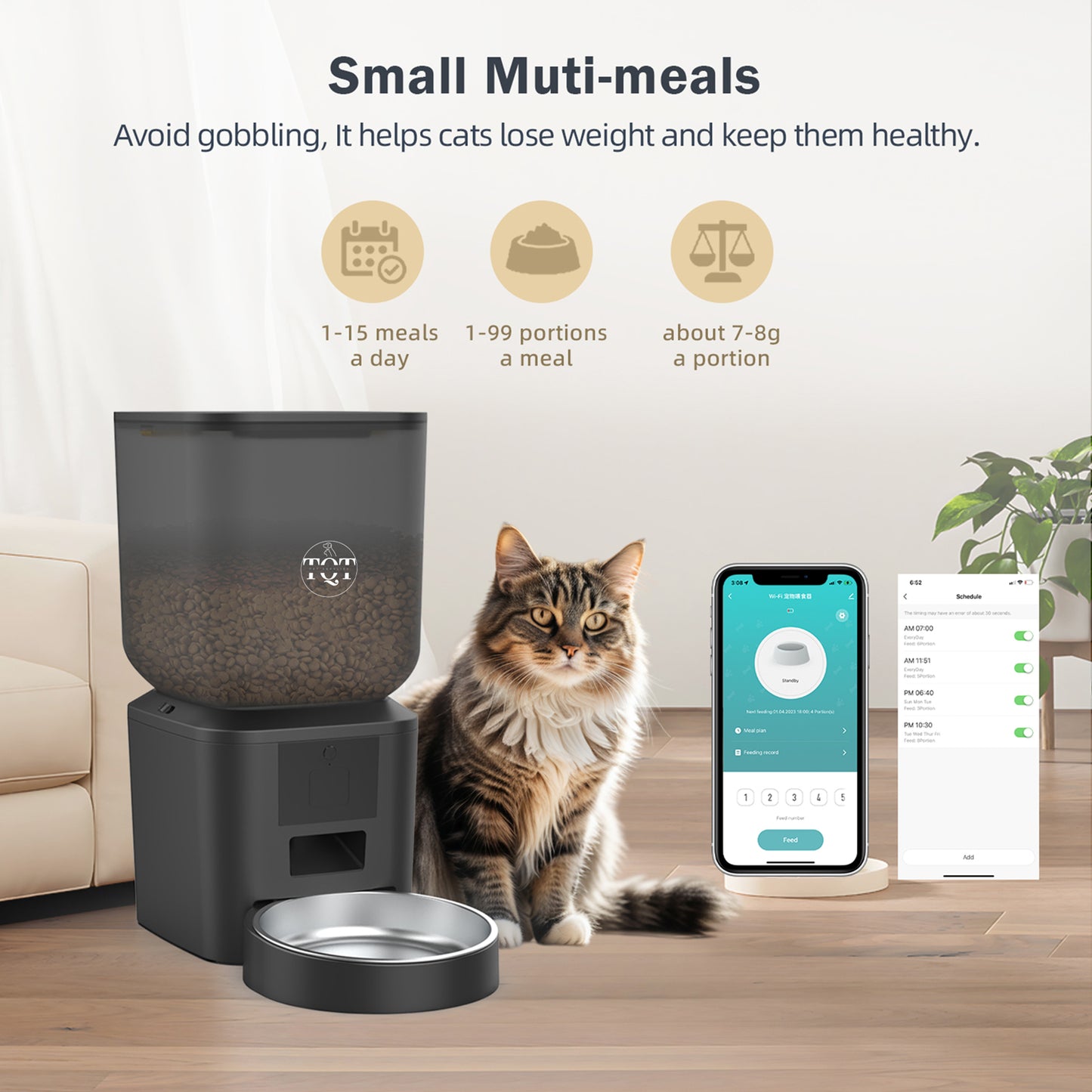 Scheduled Automatic Pet Food Dispenser