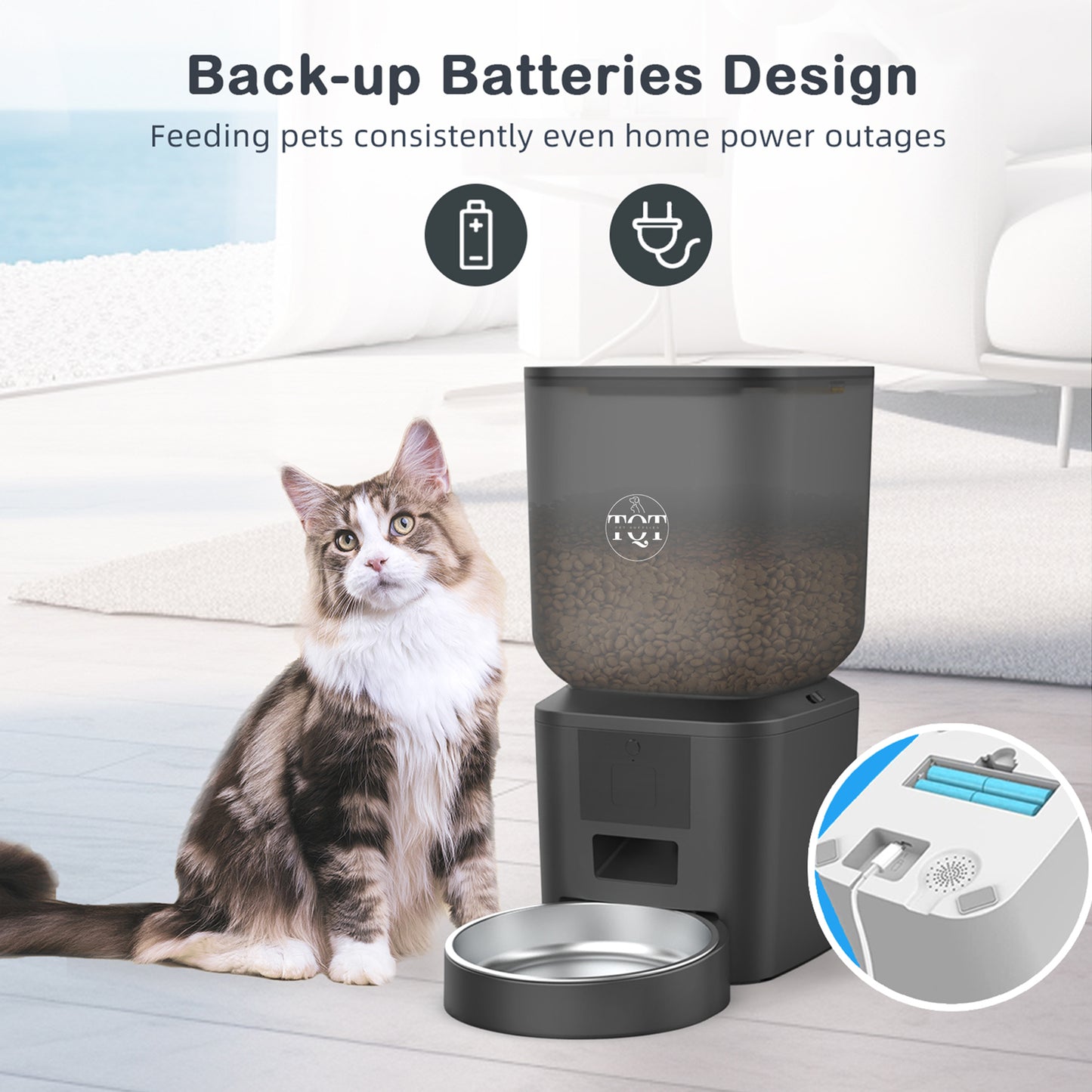 Scheduled Automatic Pet Food Dispenser