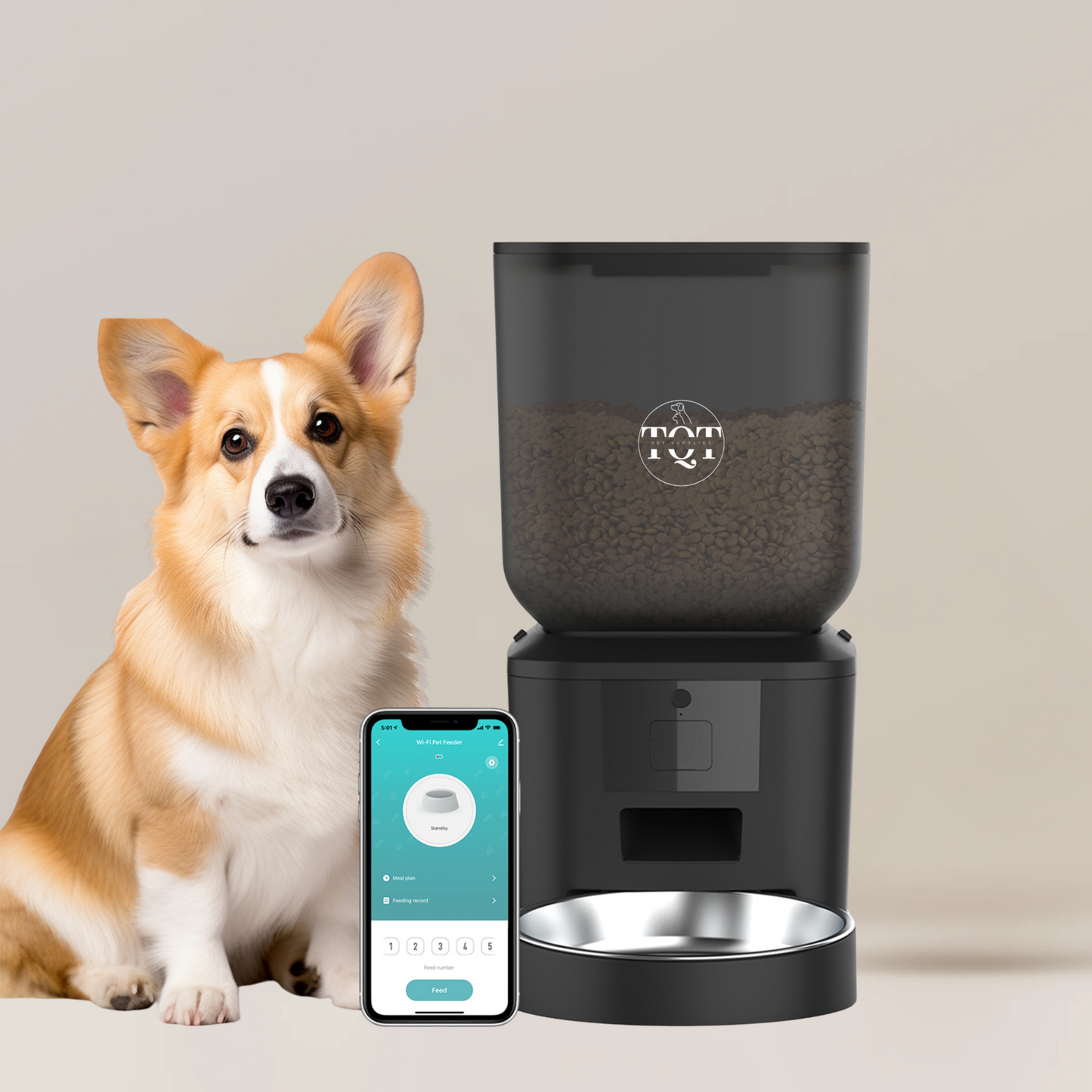 Scheduled Automatic Pet Food Dispenser