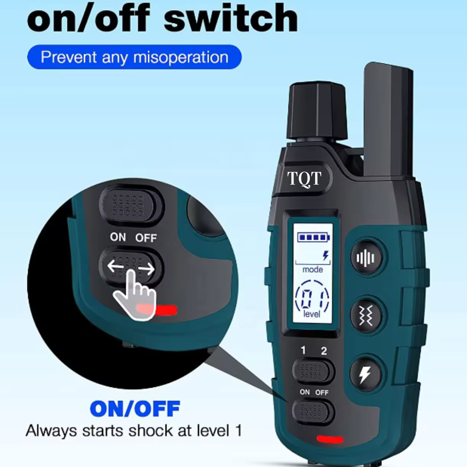 TQT Dog Training Collar with Remote Control 3300FT-RS2